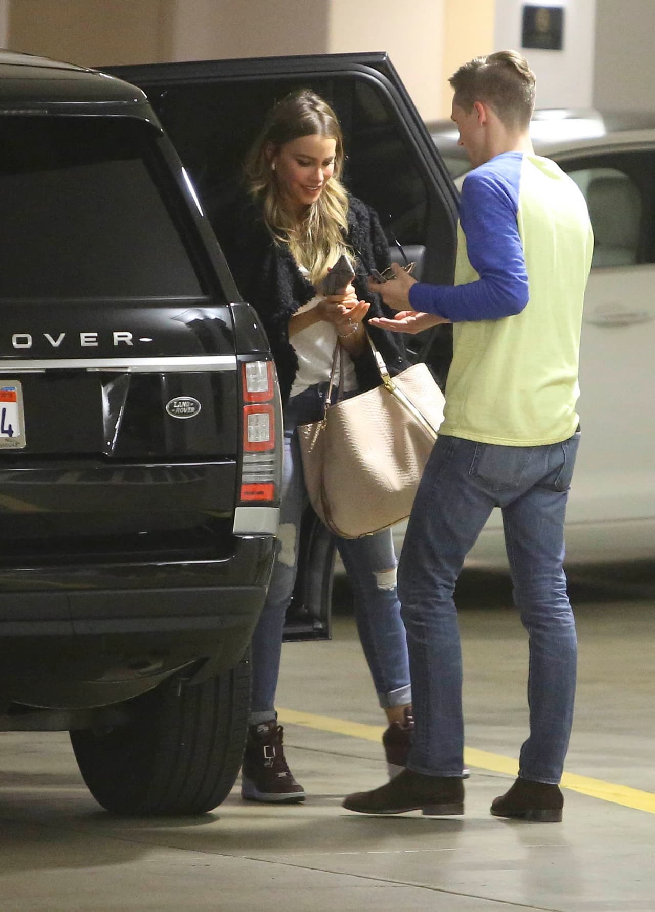 La colombiana disfruta de un día de exclusivo shopping.