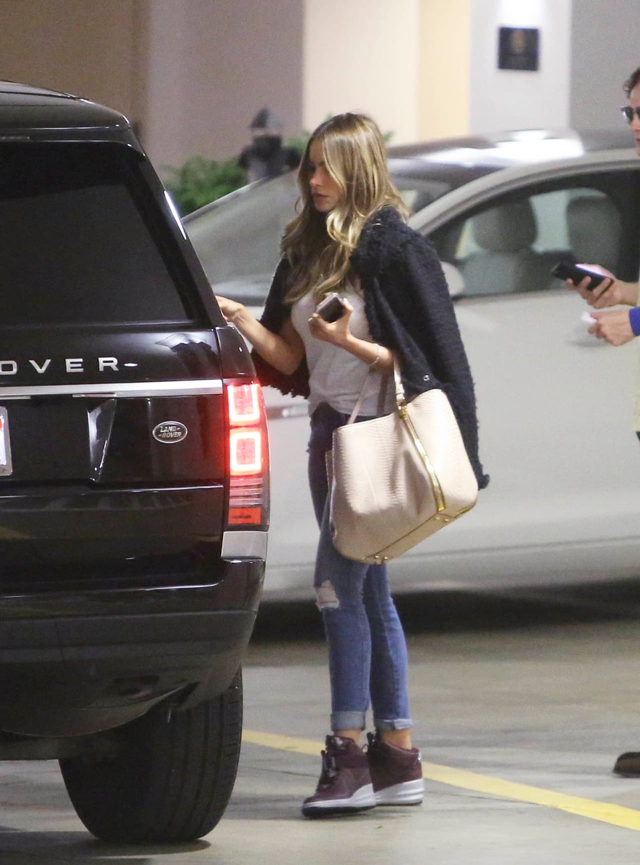 La colombiana disfruta de un día de exclusivo shopping.