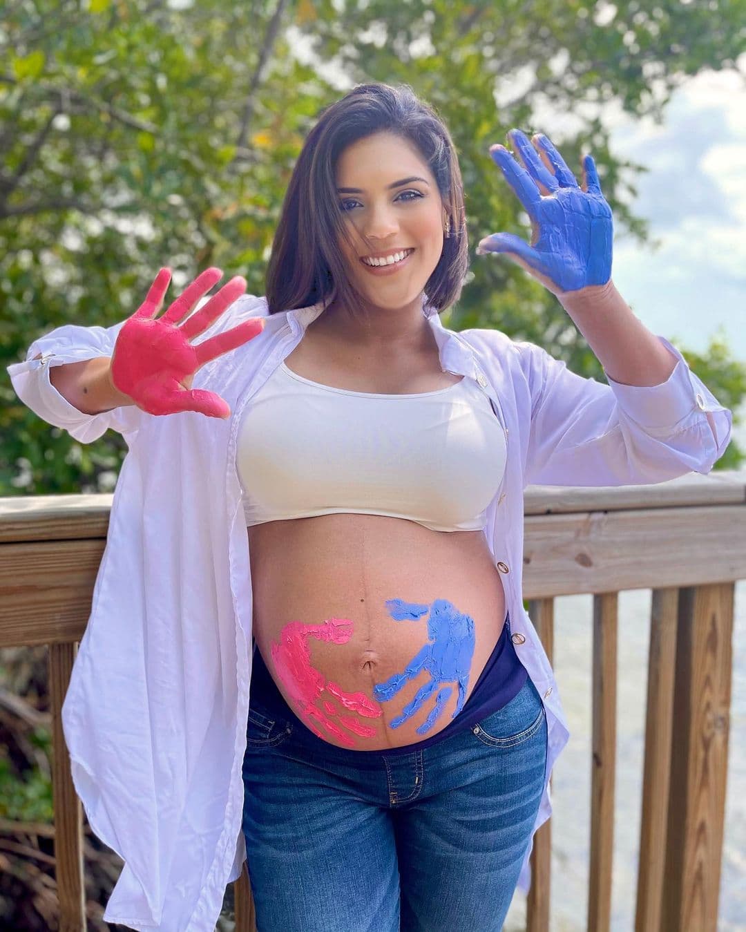 Francisca Lachapel compartió con su familia de Despierta América
<a href="https://www.univision.com/shows/despierta-america/es-bambino-asi-anuncio-francisca-lachapel-que-tendra-un-nino-video">el sexo de su primer bebé</a>. Antes de revelar si se trataba de un niño o una niña quiso saber la opinión de sus más de 2.9 millones seguidores y con esta imagen en Instagram hizo una encuesta.