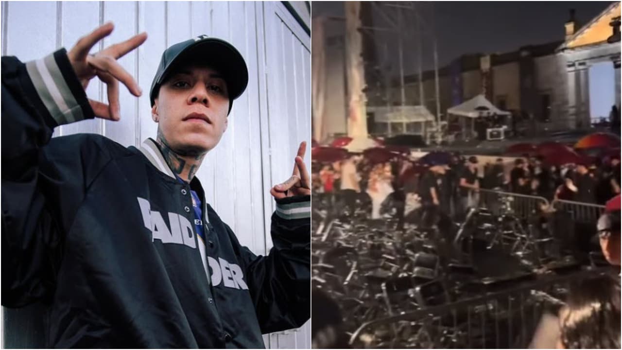 Concierto de Santa Fe Klan y Gabito Ballesteros se cancela por lluvia y se desata el caos