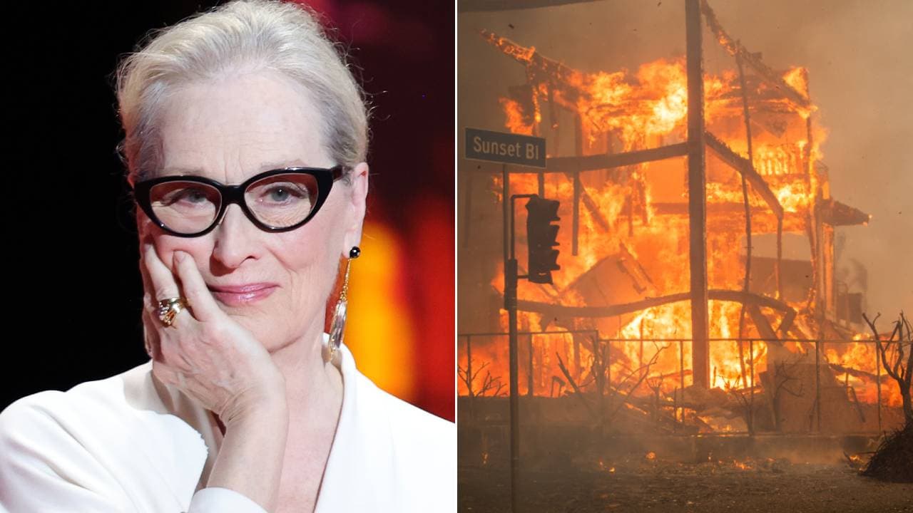 Meryl Streep tuvo que hacer un agujero para escapar y no morir calcinada en los incendios de California