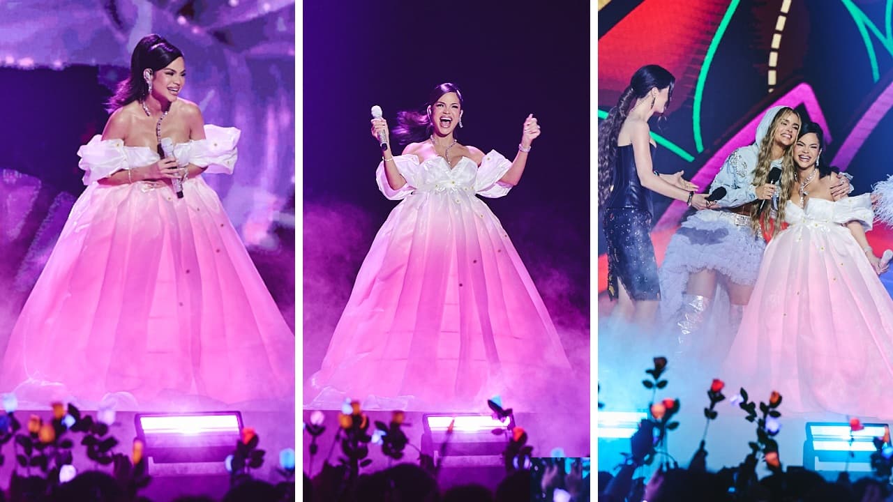 Natti Natasha hizo historia en Premios Juventud al hacer un gender reveal en el escenario.