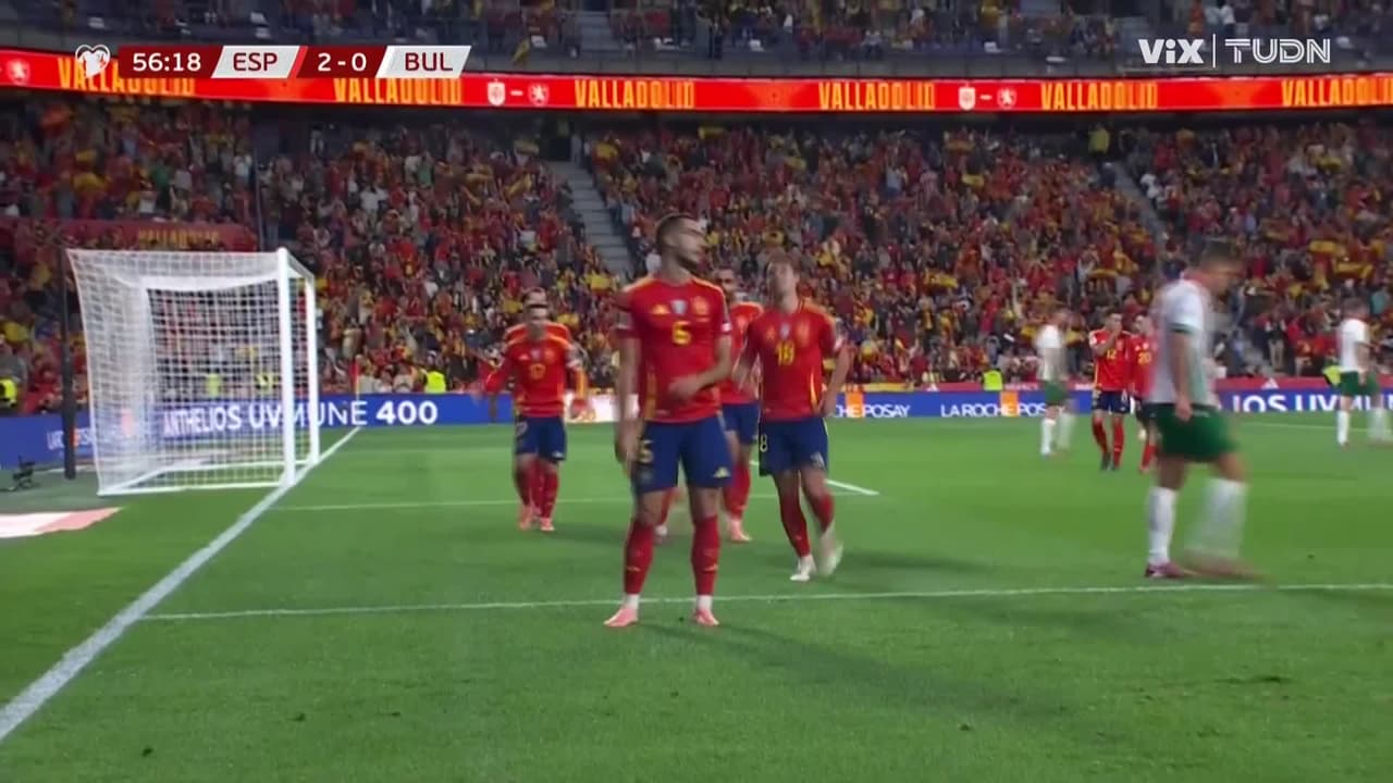 ¡Doblete de Merino! España aumenta la ventaja en el marcador con un golazo