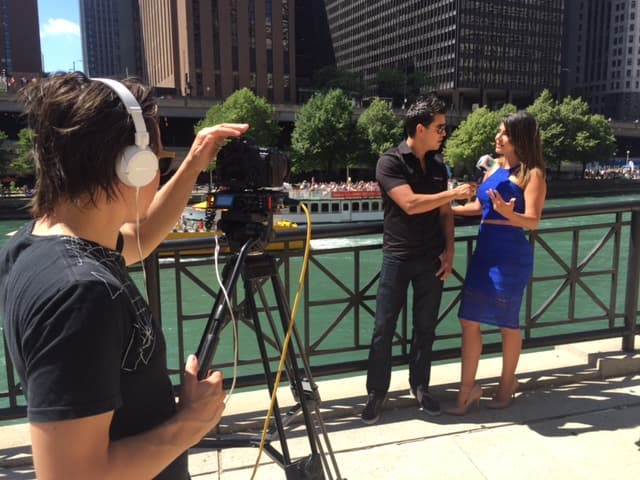 Junto a Natalia Cruz de Primer Impacto.