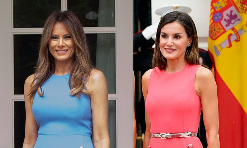 ¿Llevar el mismo modelo de vestido que su anfitriona, fue un homenaje, un error o mera coincidencia? Como sea, queda claro que quien mejor lo lució fue Letizia.