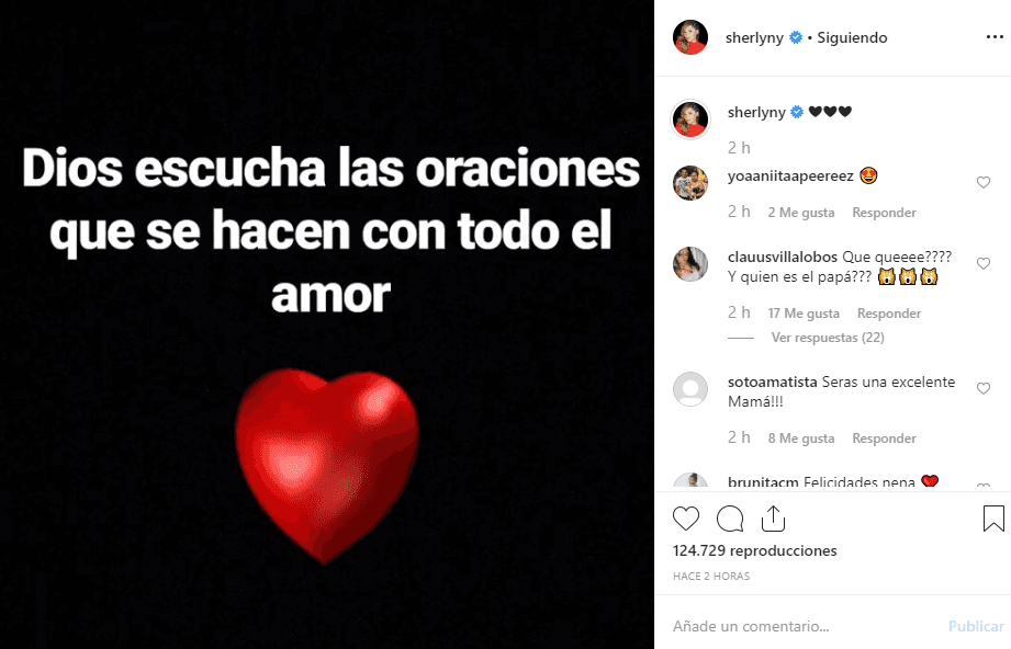 "Dios escucha las oraciones que se hacen con todo el amor", comentó.