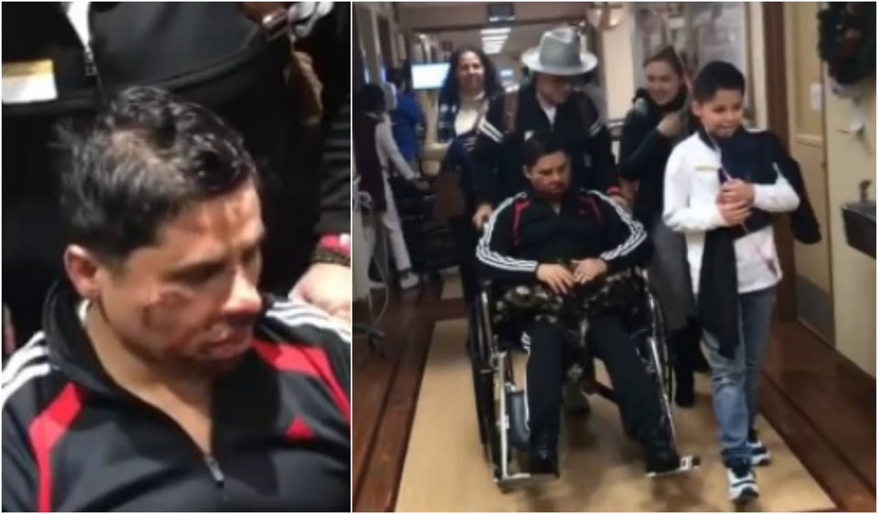 Larry Hernández abandona el hospital y está listo para recibir 2018 en casa
