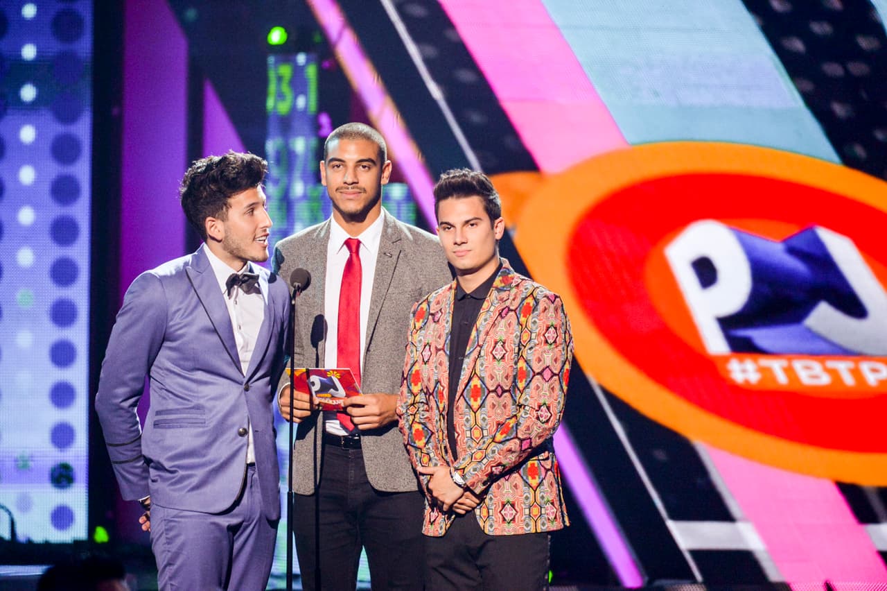 Sebastian Yatra, Manuel Medrano y Pipe Bueno presentaron a los nominados en la categoría 'Mi Artista Tropical'.