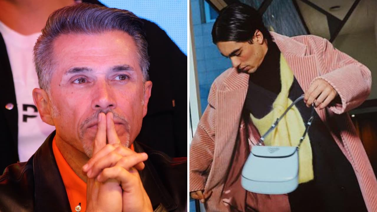 Esto opina Sergio Mayer de que su hijo use ropa de mujer y bolso