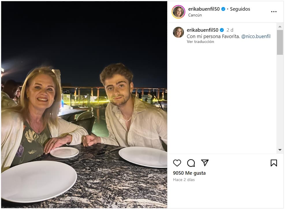 Erika Buenfil y su hijo Nicolás disfrutaron de días de descanso.