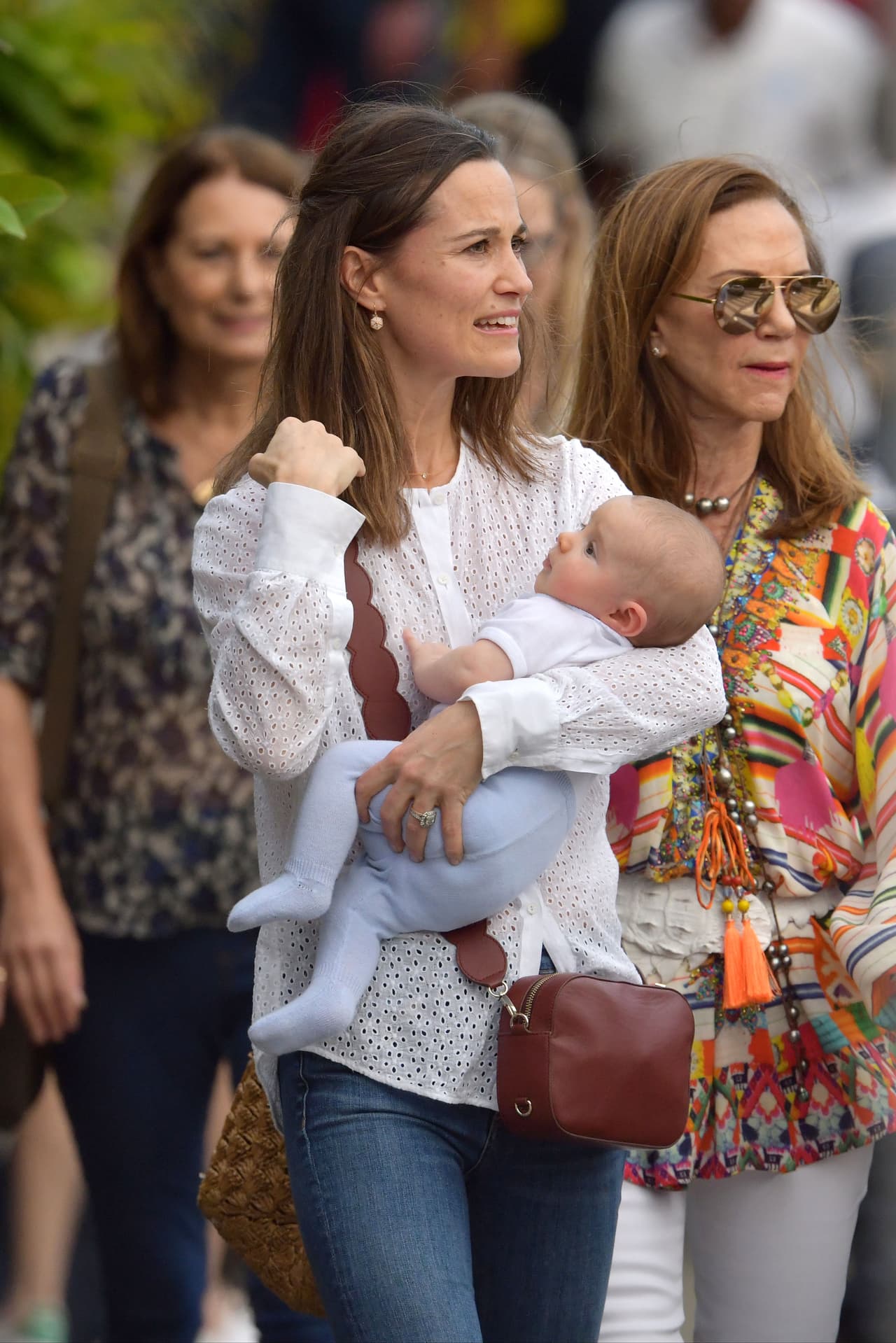 La pareja también iba acompañada por Spencer, el hermano de James Matthews.