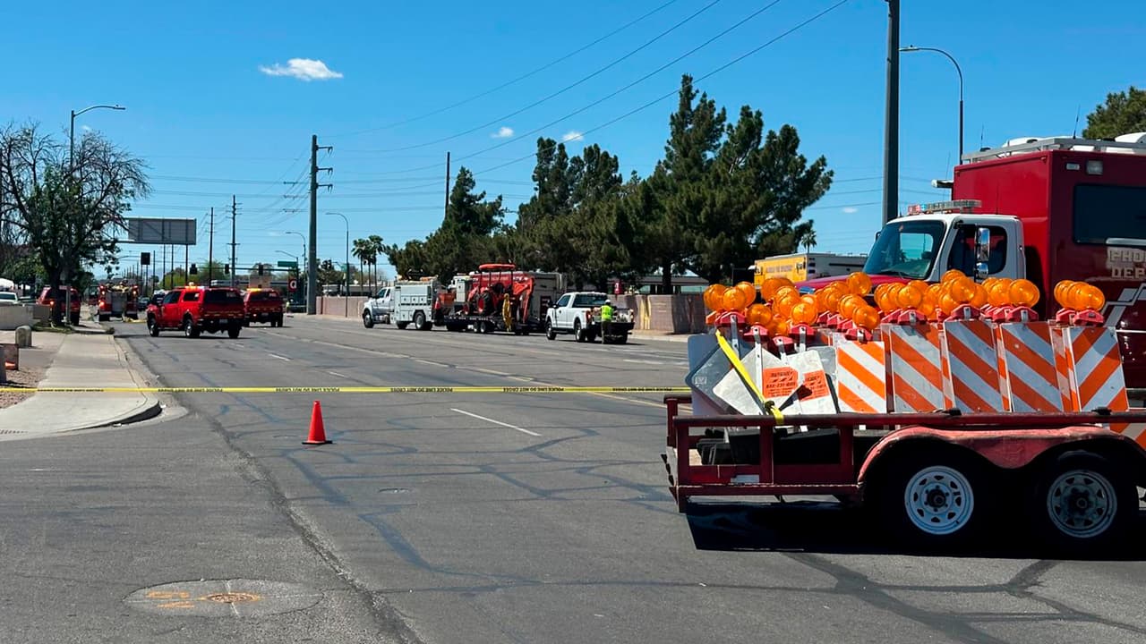 Accidente provoca una fuga de gas y obliga a evacuar al norte de Phoenix