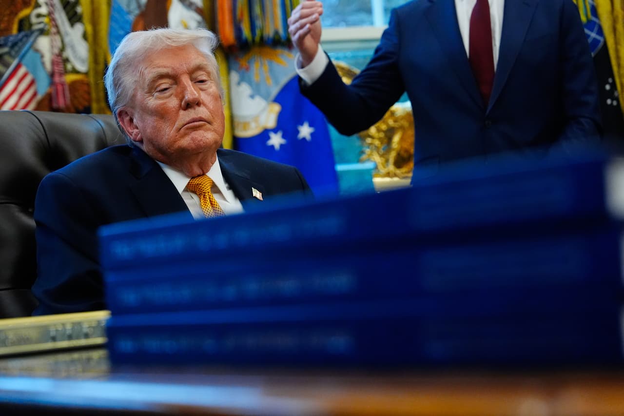 Donald Trump, en la Oficina Oval, el 16 de marzo de 2026.