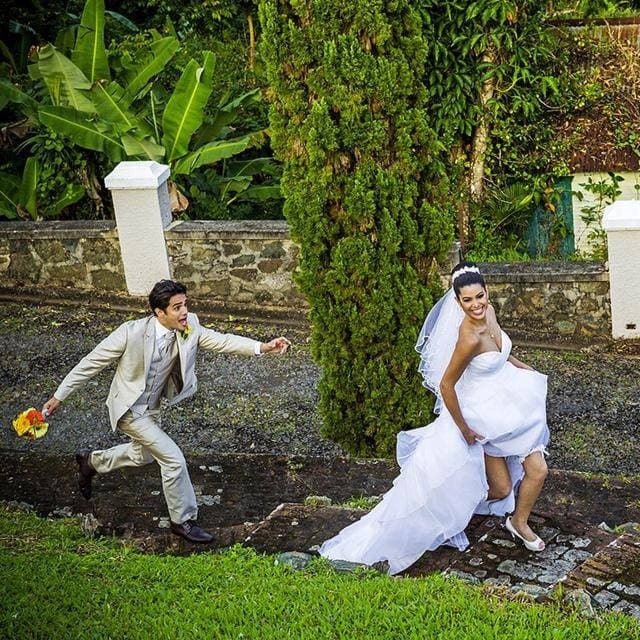Las imágenes han sido publicadas en las redes sociales de ambos, dejando ver que su matrimonio va avanzando.