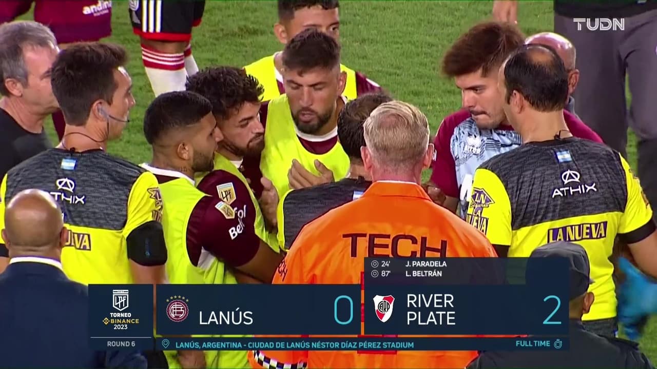 Resumen | Lanús sufre dudosa derrota como local ante River Plate 0-2