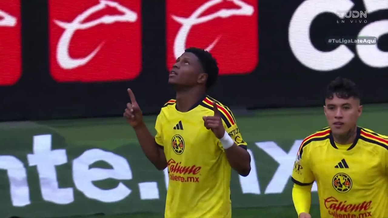 ¡Gol del América! Oscar Perea se estrena en el Estadio Banorte y hace el 2-0 al San Luis