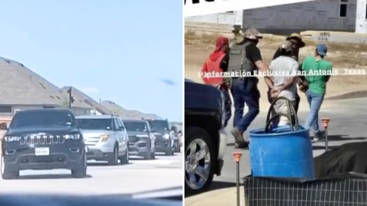 Captan operativo de ICE en un barrio en construcción