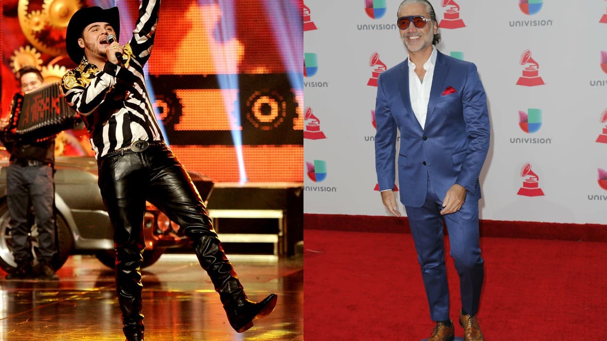 El mundo del regional mexicano también está a la moda: Gerardo Ortíz y Alejandro Fernández son otros cantantes que lucen orgullosos sus piernas en este tipo de pantalones.