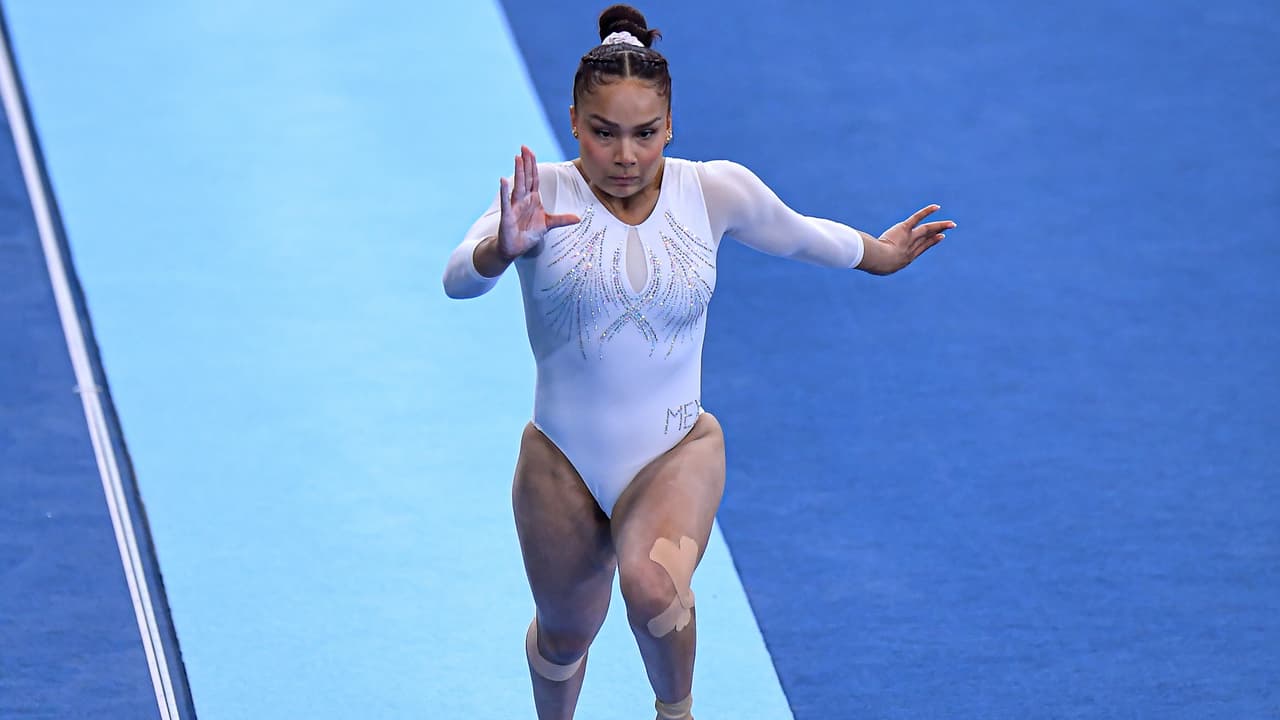 ¡Aplausos! Mexicana Escalera compite en gimnasia a pesar de lesión
