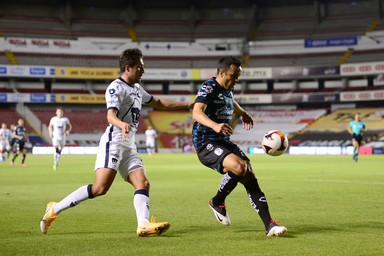 José Gurrola y Ángel Sepúlveda fueron los encargados de darle la victoria a los Gallos 2-0 sobre los Pumas.