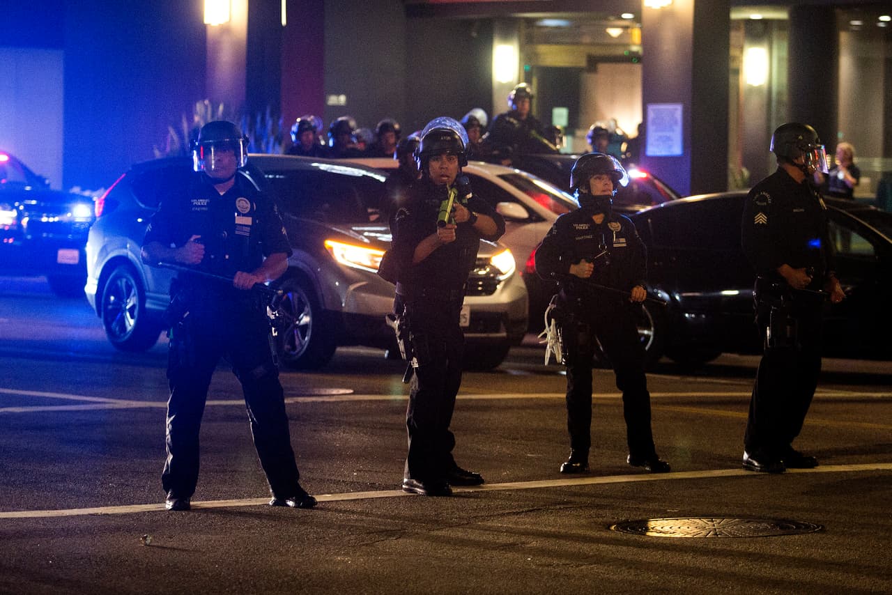 Los periodistas también han sido víctimas de la represión policial en las protestas en EEUU