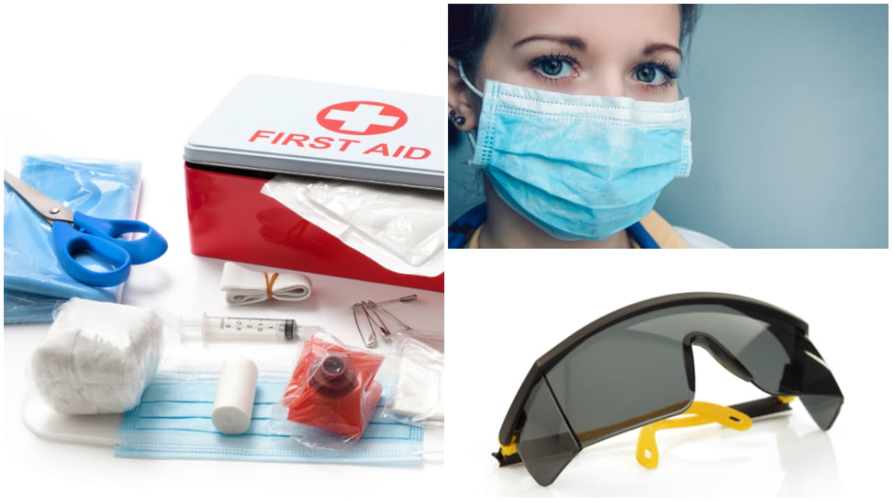 <b>Equipo de emergencia</b>
<br>Es necesario tener un kit de primeros auxilios preparado en el auto, así como botellas con agua y radio de pilas. También es bueno tener varias gafas de seguridad y cubrebocas para los ocupantes.