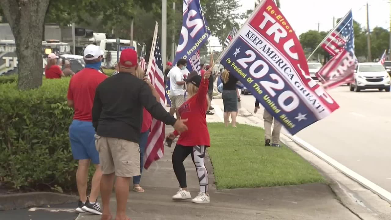 Así fue la convocatoria de 'Cubanos por Trump' en un acto de campaña en Miami