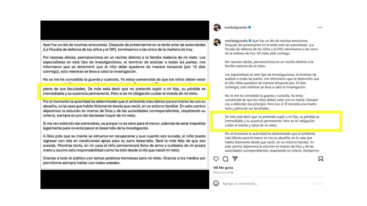 La actriz puso fin a los rumores de que intenta "suplir" a su hijo.
