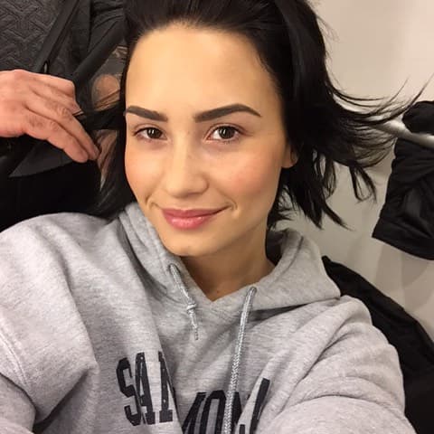 Demi Lovato demostró una vez más que su belleza es natural con esta 'selfie' a cara lavada.