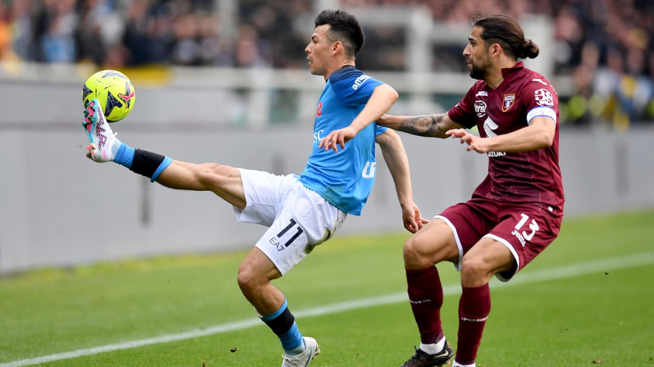 Hirving Lozano fue el peor calificado en el Napoli vs. Torino