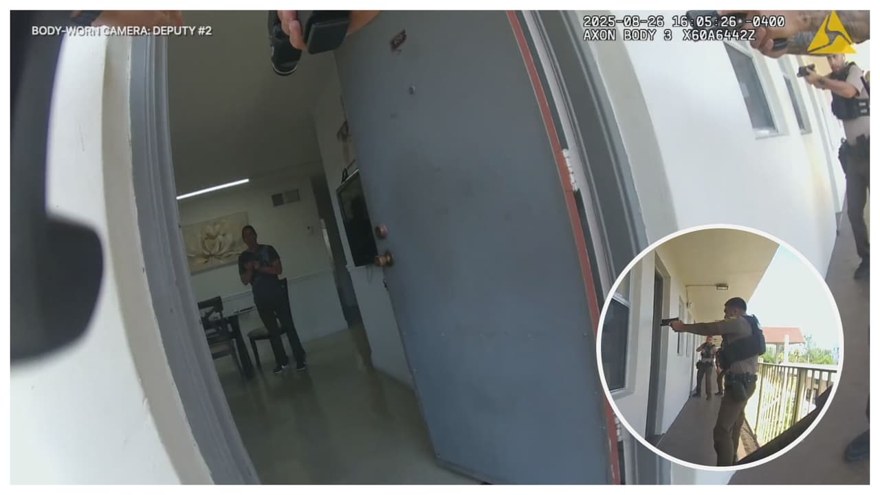 Video muestra tiroteo mortal entre policías de Miami-Dade y un hombre que disparó a su expareja