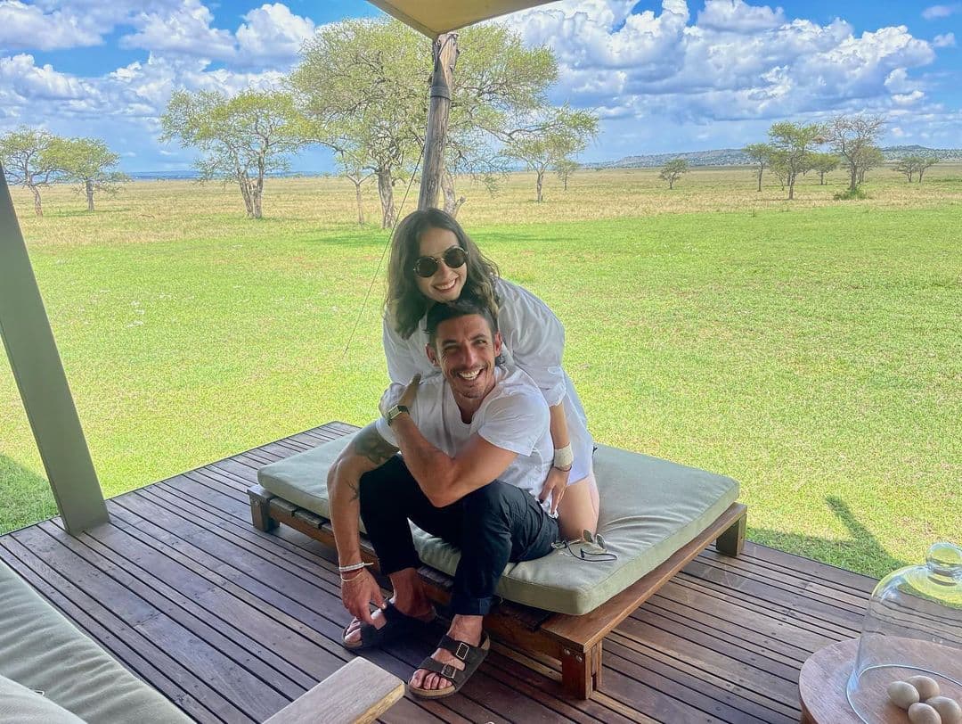 Según refirió junto a las instantáneas, los enamorados pasaron unos días en Serengueti, un parque en Tanzania.