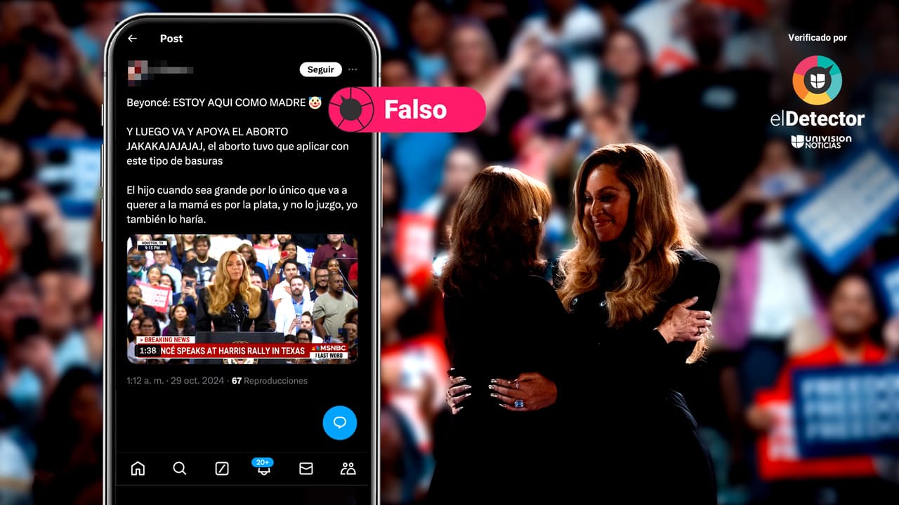 Es falso que Beyoncé respalde a Kamala Harris porque apoya "el aborto hasta el nacimiento", como dicen en redes sociales