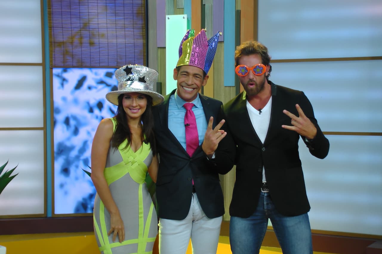 Disfrutando la visita de "Max" y "María Dolores".