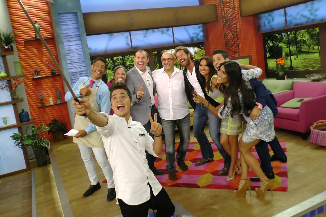 No podía faltar la "selfie" de despedida.