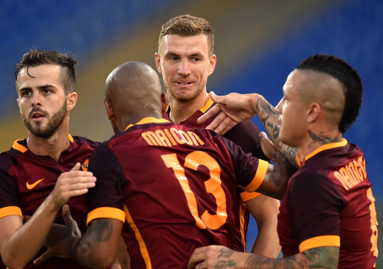 La Roma le pega 6-4 al Sevilla en el estreno goleador de Edin Dzeko