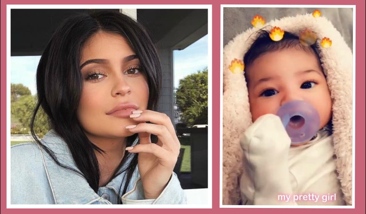 Mira el rostro de la pequeña Stormi, la hija recién nacida de Kylie Jenner