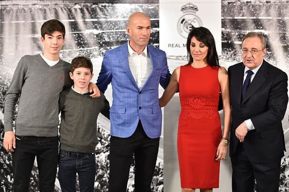 Se notaba la emoción de los hijos del ex astro francés y ahora entrenador.