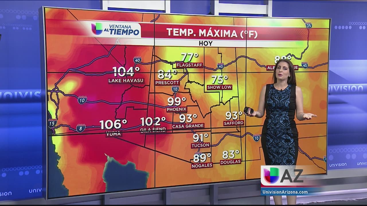 Inicio de semana en Arizona con temperaturas calurosas