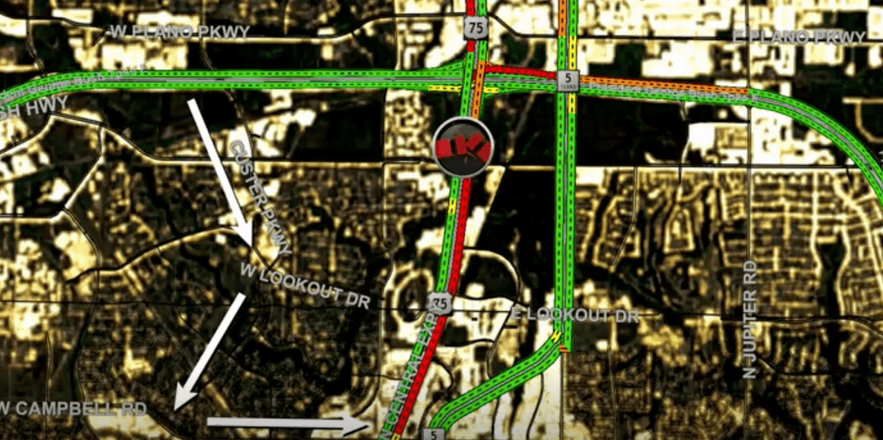 Rutas alternas, tras choque mortal en la US-75 y Renner Rd.