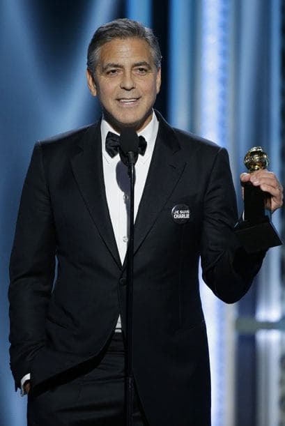 Clooney dando unas lindas palabras.