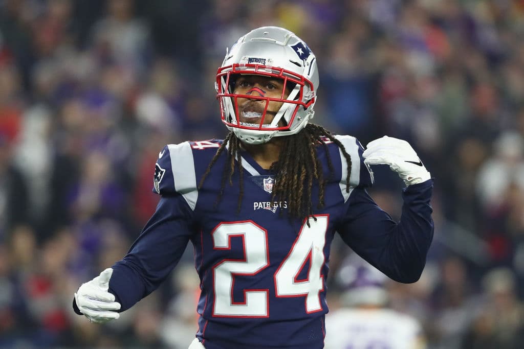 Stephon Gilmore es un líder de la defensiva secundaria de los Pats. Fue líder del equipo en campaña regular en intercepciones (2).