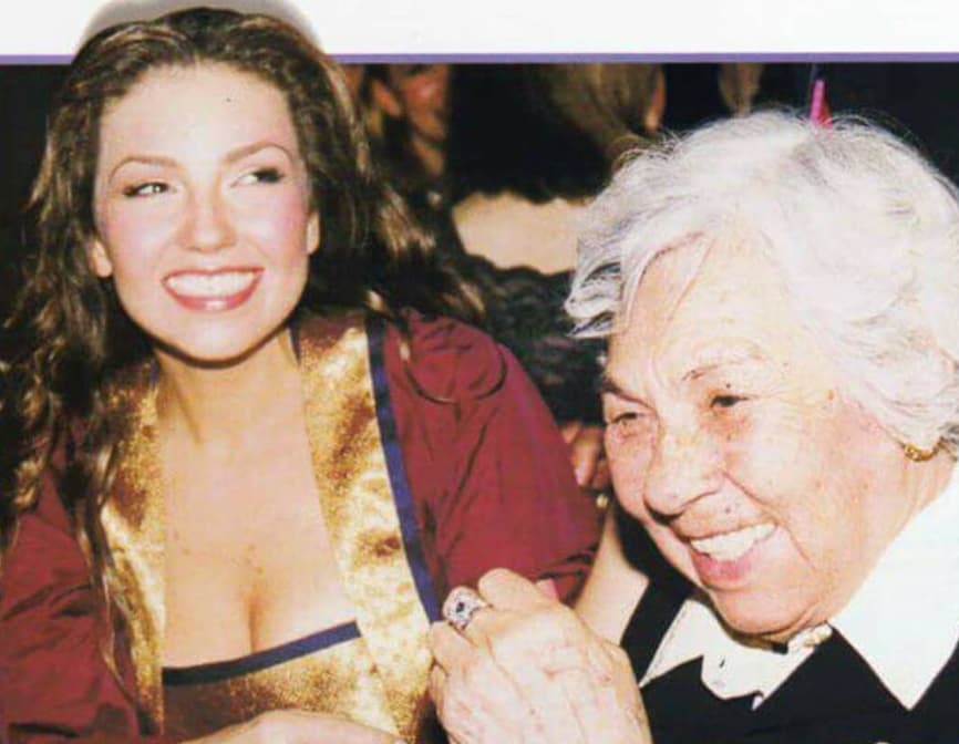 Thalía siempre ha mostrado mucho afecto hacia doña Eva.