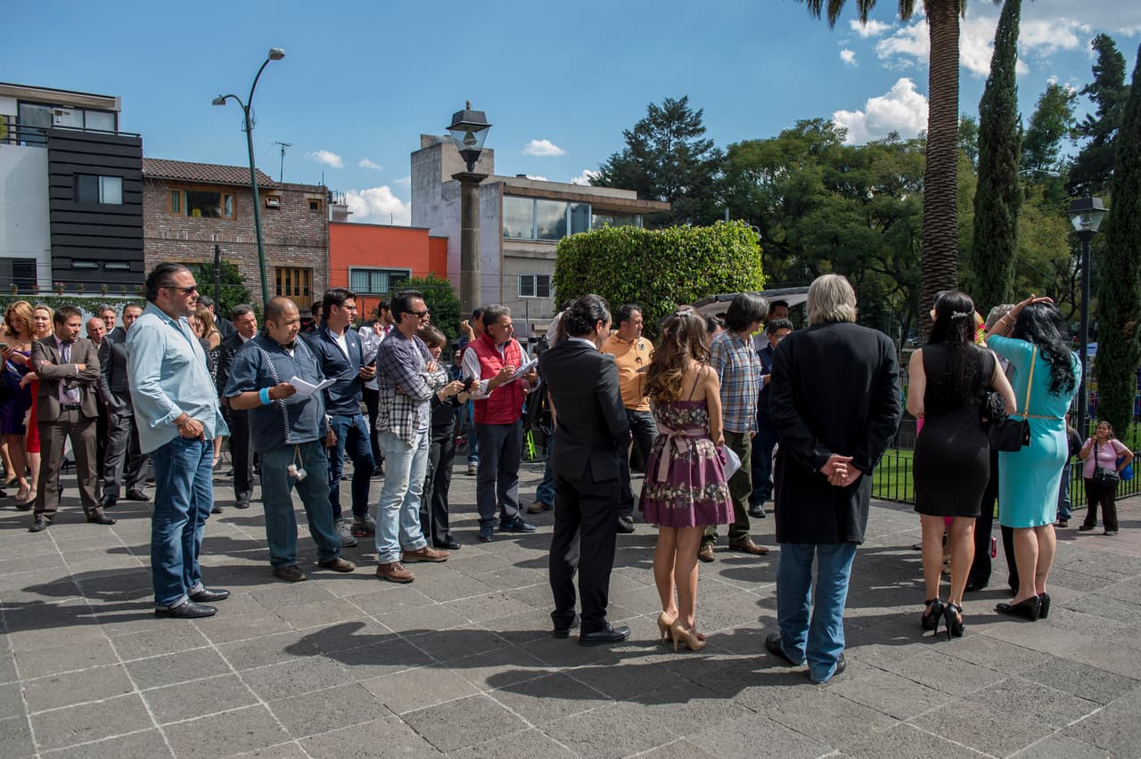 Ahora sí todo está listo para que inicie la ceremonia.