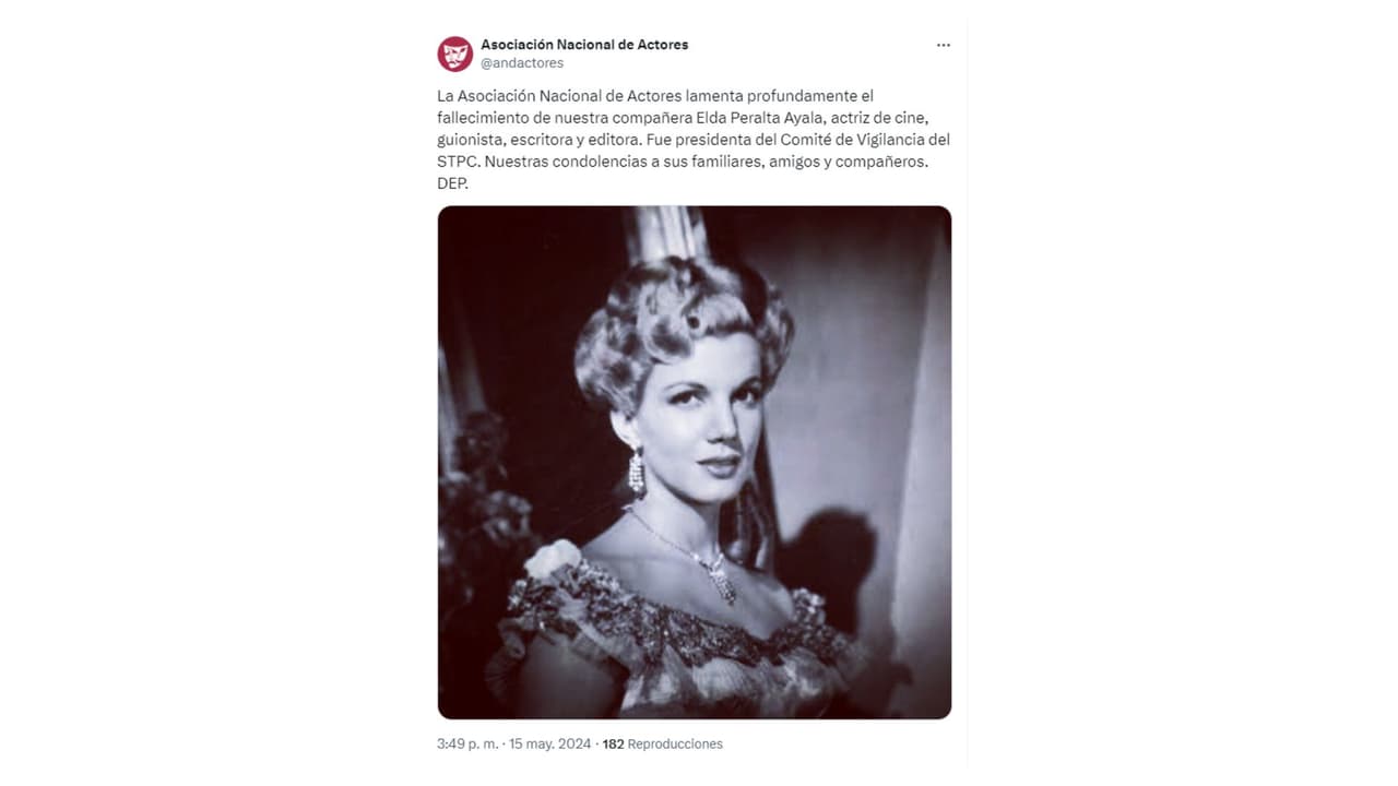 Elda Peralta Ayala murió a los 91 años.