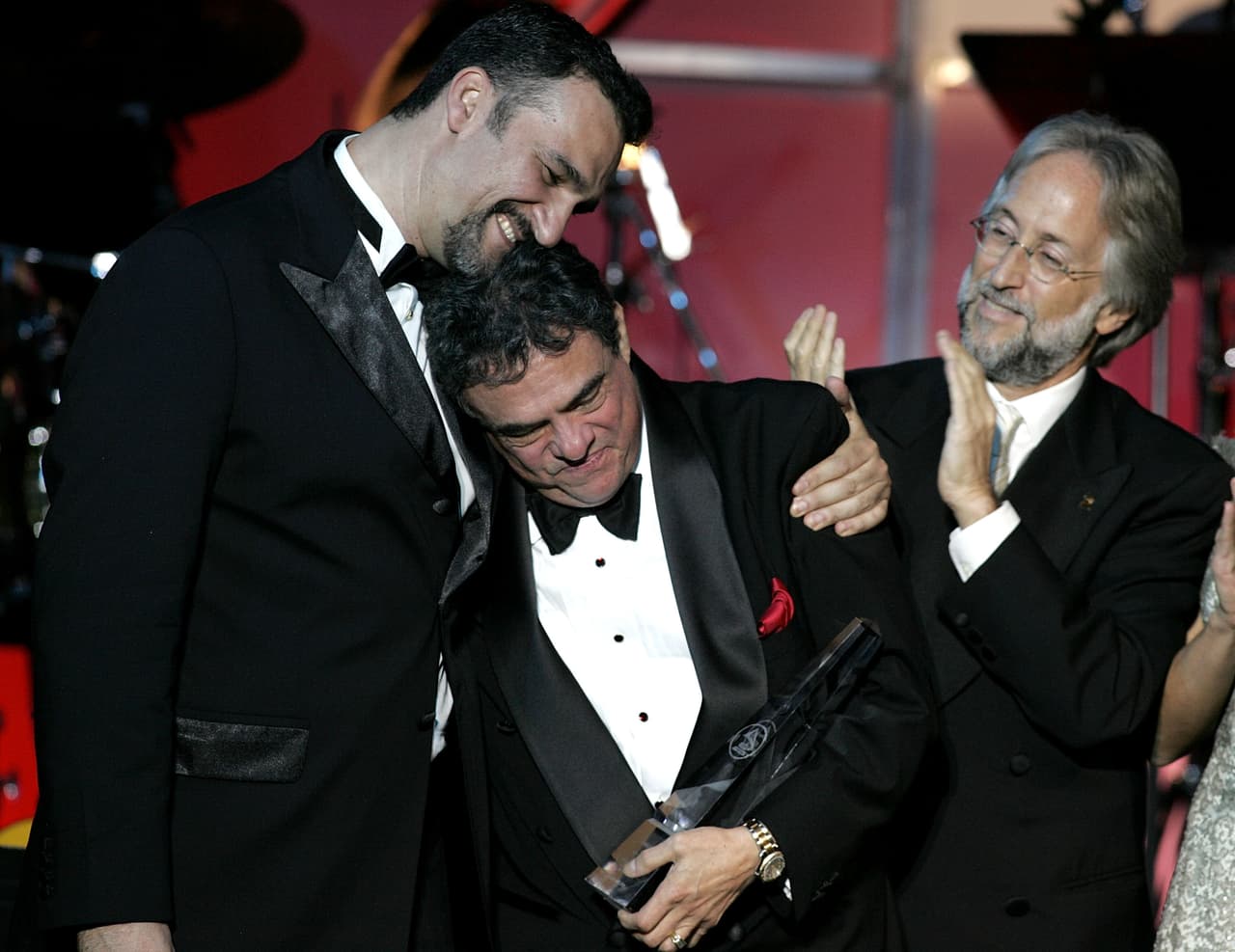 Aquí, durante la ceremonia del premio a 'Persona del año' de la
<i> Latin Recording Academy</i>.