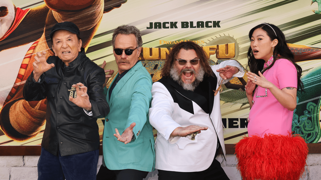 Jack Black, Bryan Cranston, Awkwafina y James Hong son parte del reparto de 'Kung Fu Panda 4' en inglés.