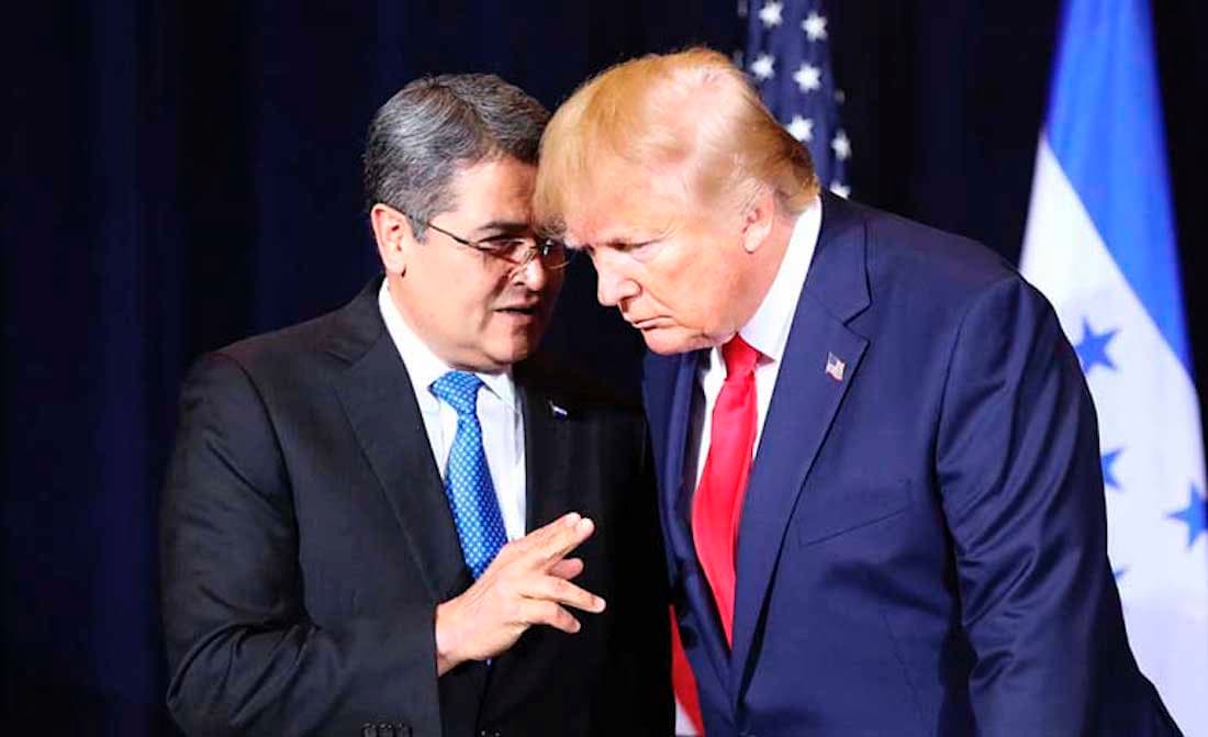 Los presidentes de Honduras y Estados Unidos firmaron un acuerdo de asilo durante la Asamblea General de las Naciones Unidas el 25 de septiembre de 2019.