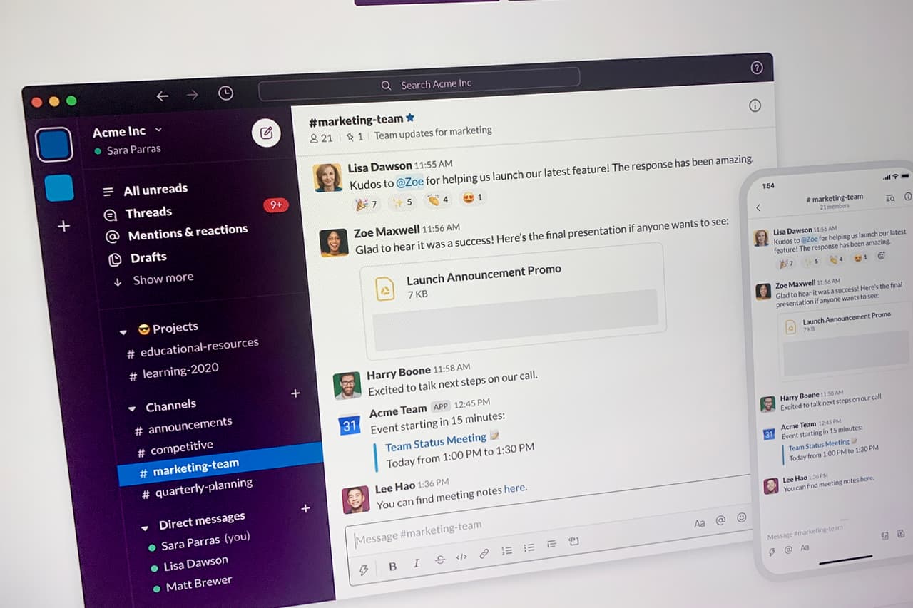 <b>Slack.</b> Desde antes de la pandemia esta empresa estaba muy familiarizada con el trabajo remoto, ya que produce plataformas de comunicaciones que facilitan el desempeño de los empleados aunque estén a distancia. A la mayoría de sus trabajadores se les ha dado la opción de escoger trabajar en casa de forma permanente.