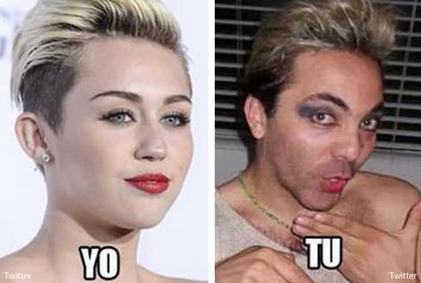 Luego de que aparecieran las polémicas fotos, el cantante dijo en Primer Impacto que lo había hecho porque era un "rocker" y también un "darks".